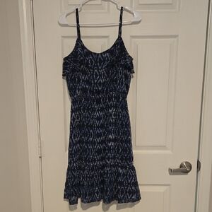 GAP Dark Blue Geometric Dress